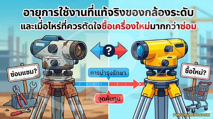 อายุการใช้งานที่แท้จริงของกล้องระดับ และเมื่อไหร่ที่ควรตัดใจซื้อเครื่องใหม่