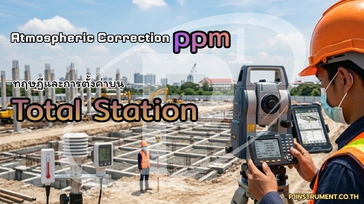 Atmospheric Correction (ppm): ทฤษฎีและการตั้งค่าบน Total Station