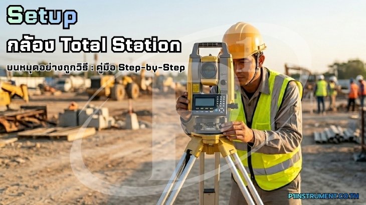 Setup กล้อง Total Station บนหมุดอย่างถูกวิธี: คู่มือ Step-by-Step