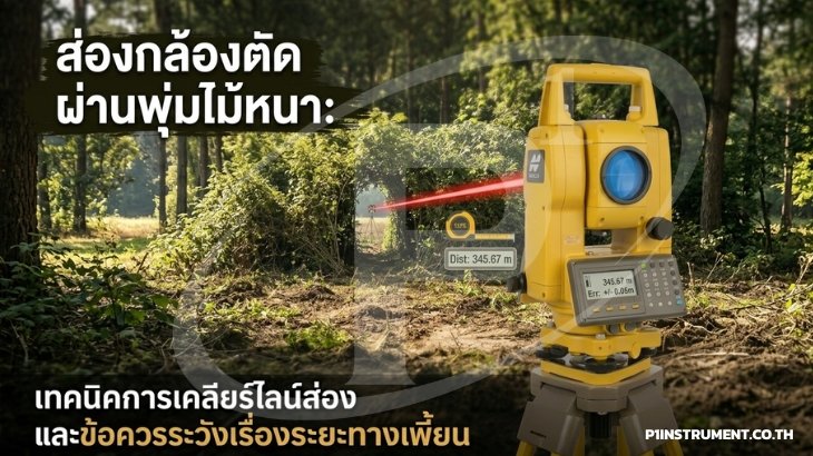 ส่องกล้องตัดผ่านพุ่มไม้: เทคนิคและข้อระวังเรื่องระยะทางเพี้ยน