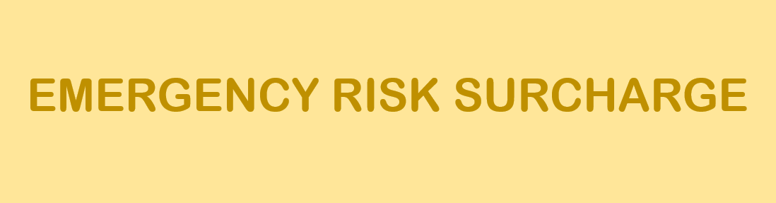 EMERGENCY RISK SURCHARGE