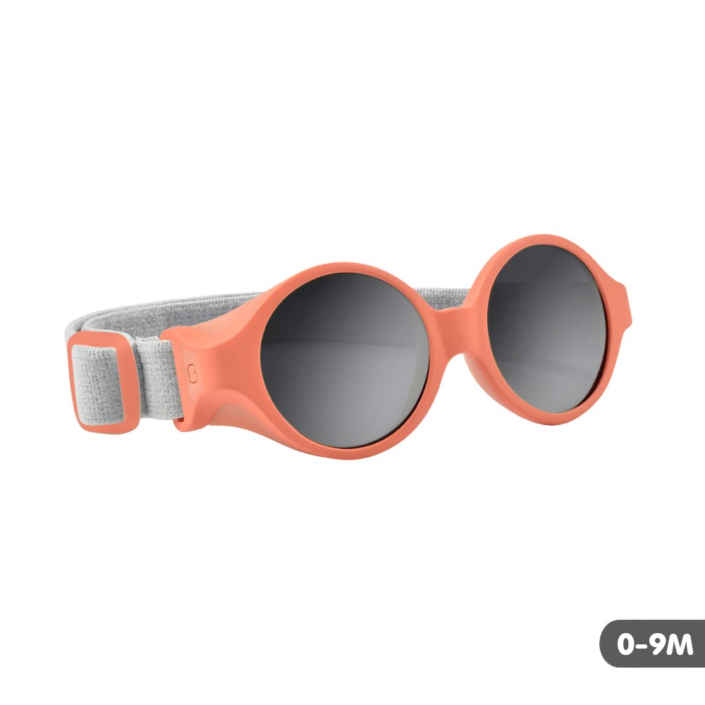 แว่นกันแดดเด็ก Clip strap sunglasses XS (0-9 m) Grapefruit