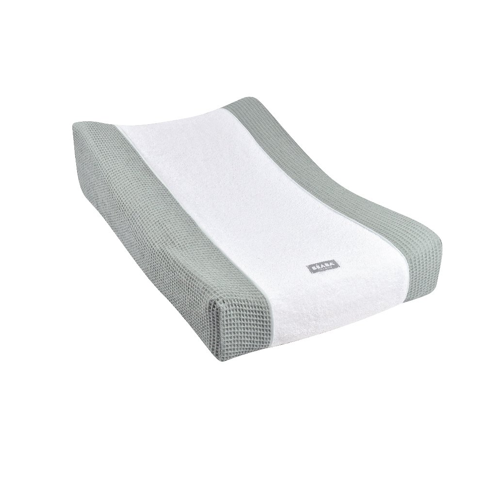 SOFALANGE Changing Mat with "Honeycomb" Cover Fitted Sheet - Frosty Green