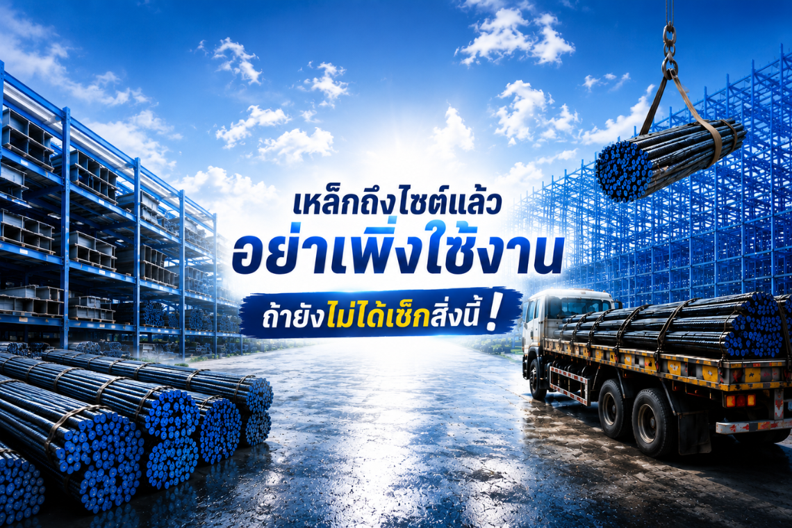 เหล็กถึงไซต์แล้ว อย่าเพิ่งใช้งาน ถ้ายังไม่ได้เช็กสิ่งนี้