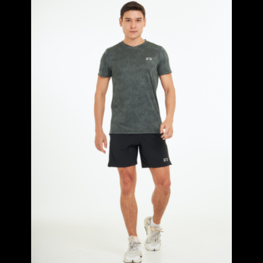 Physical Distance Shirts TL Distance T-Shirt เสื้อกีฬาทรงคอวี (เขียว)