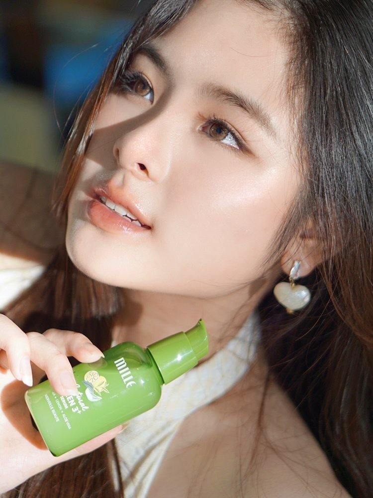 green tea + lemon + aloe vera = mille natural green 3+ serum ! green tea + lemon + aloe vera = mille natural green 3+ serum !