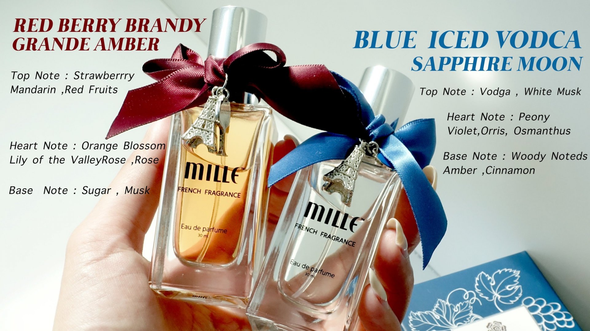 น้ำหอมคอลเลคชั่นใหม่ของ Mille เป็นน้ำหอมแบบสายปาร์ตี้ ผลิตจากฝรั่งเศส น้ำหอมคอลเลคชั่นใหม่ของ Mille เป็นน้ำหอมแบบสายปาร์ตี้ ผลิตจากฝรั่งเศส