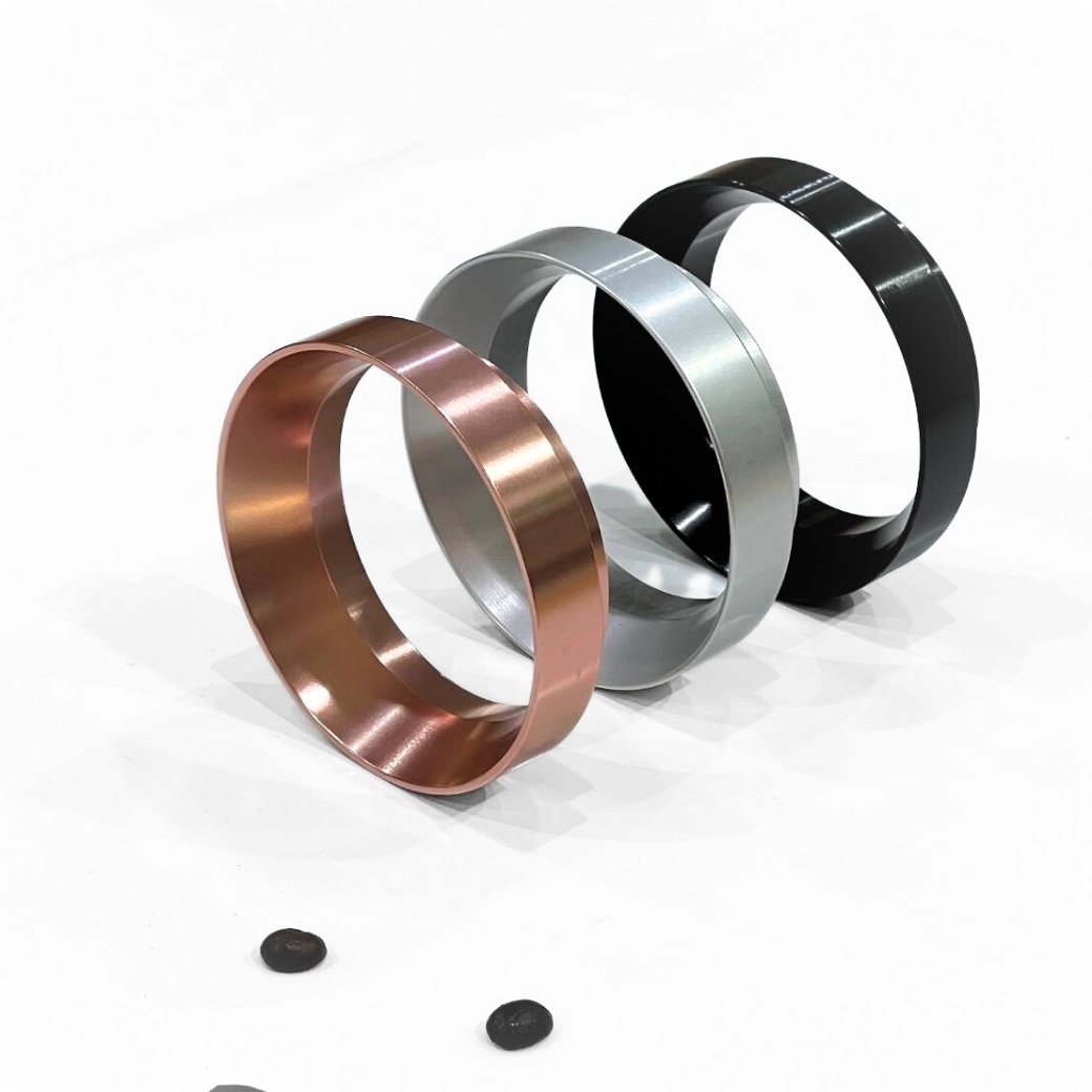 พร้อมส่ง!! 51/58mm แหวนครอบด้ามชงกาแฟ แหวนครอบโดสกาแฟ แหวนครอบกันหก Silver/Black/Pink Coffee Dosing Ring