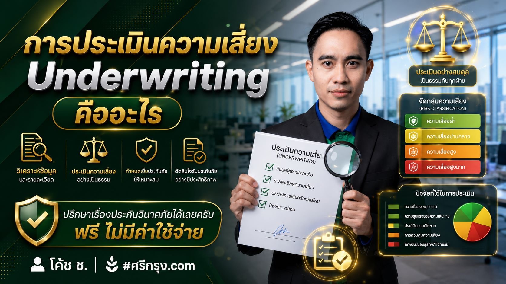 การประเมินความเสี่ยง (Underwriting) คืออะไร?