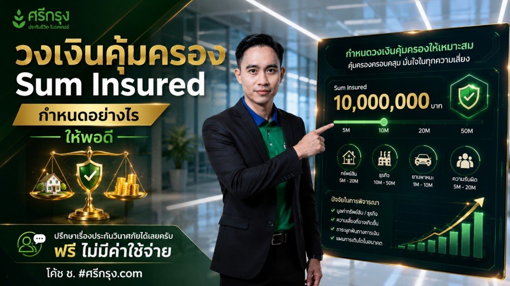 วงเงินคุ้มครอง (Sum Insured) กำหนดอย่างไรให้พอดี?