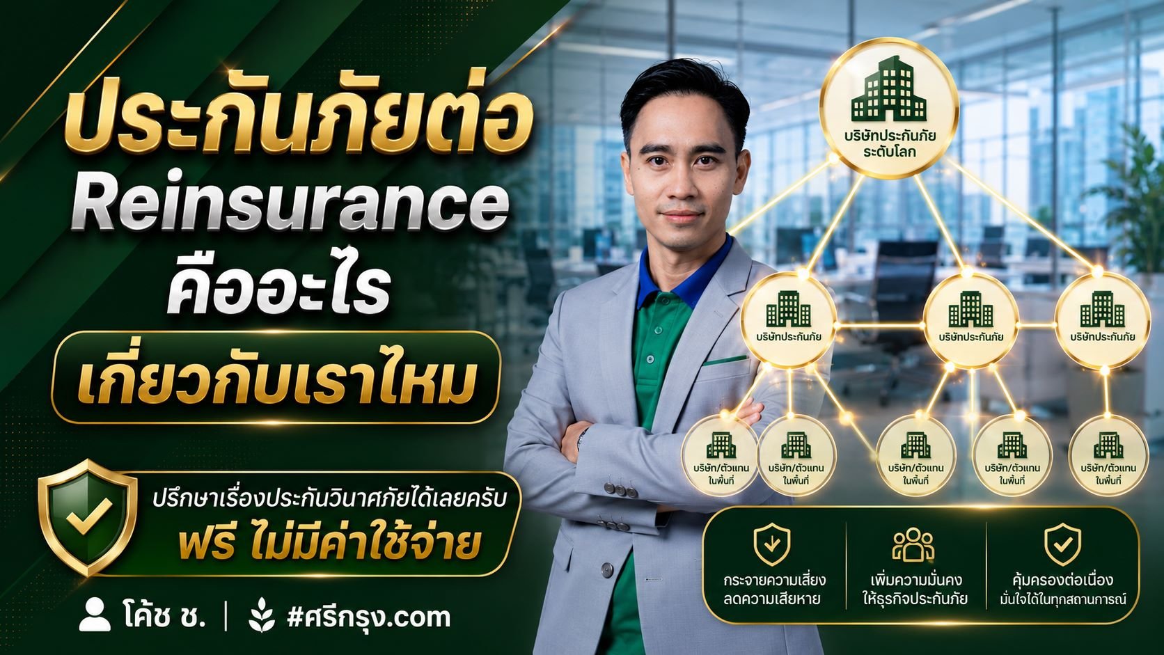 ประกันภัยต่อ (Reinsurance) คืออะไร? เกี่ยวกับเราไหม?