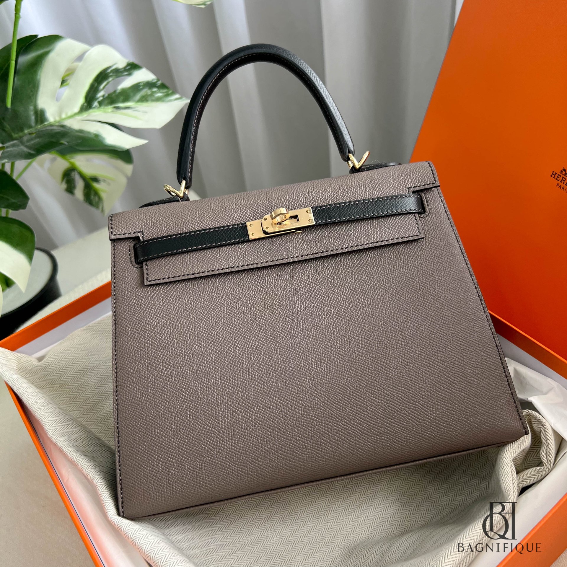Grey hermes kelly store