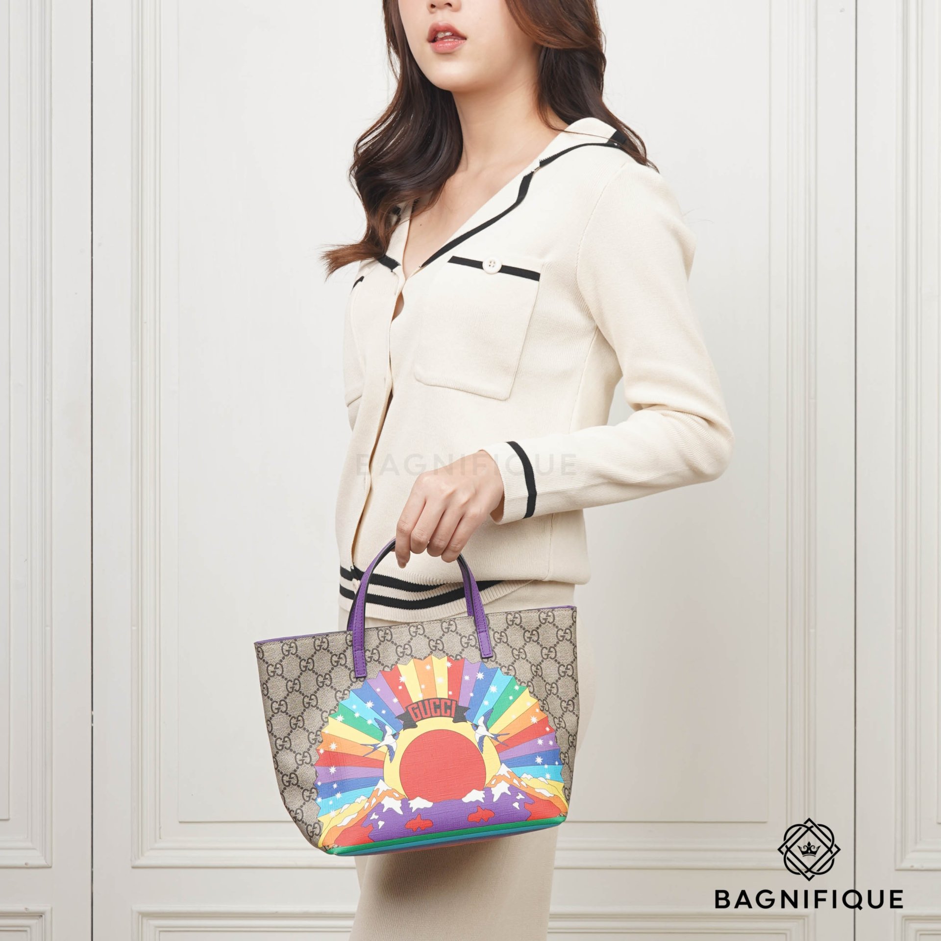 Gucci hot sale rainbow tote