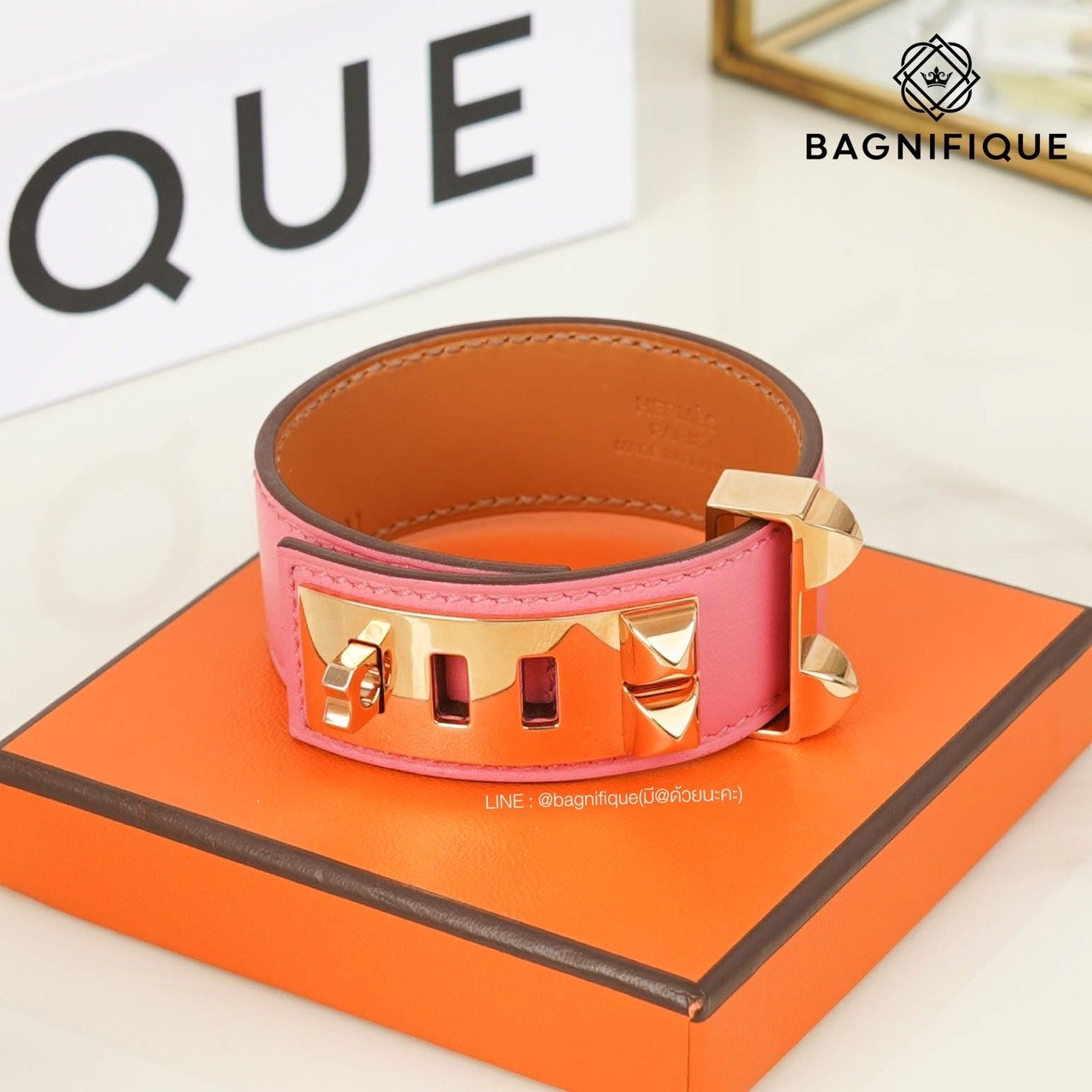 HERMES MINI CDC 24 RGHW IN PINK SIZE T2