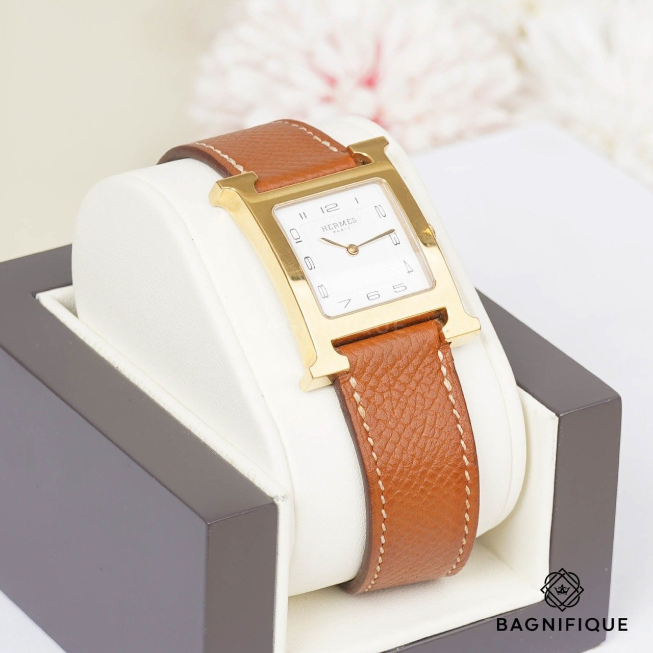 HERMES WATCH H HOURGOLD GHW