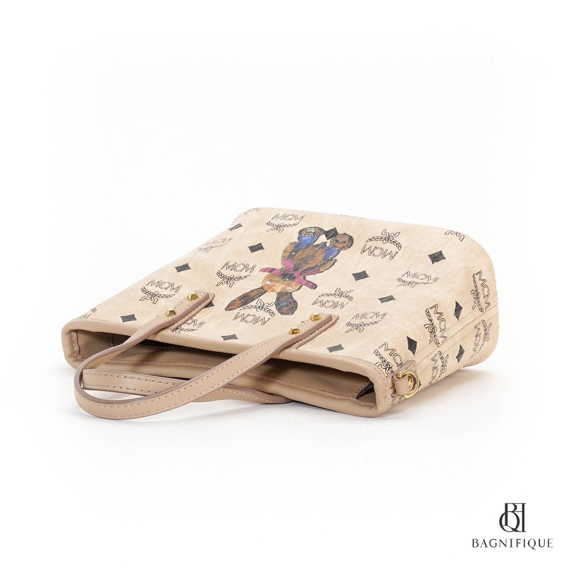 Mcm rabbit tote outlet bag