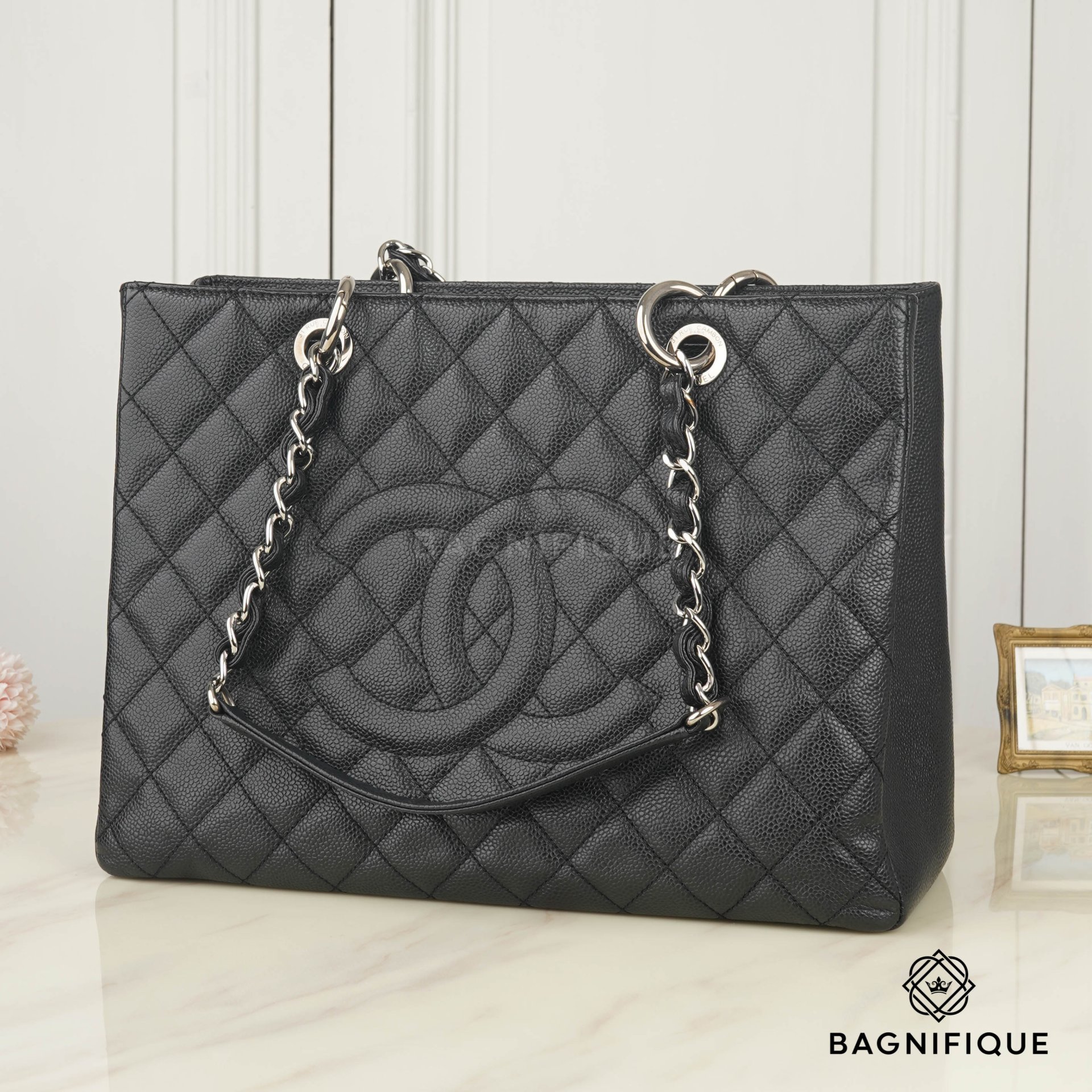 Chanel gst 2024 black caviar