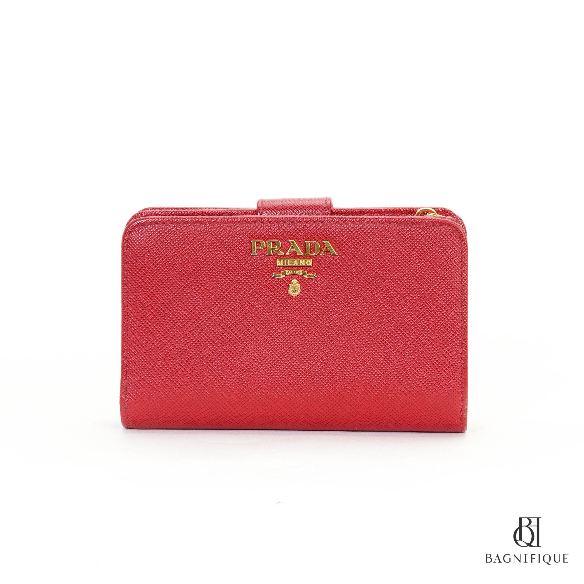 Prada medium saffiano online wallet