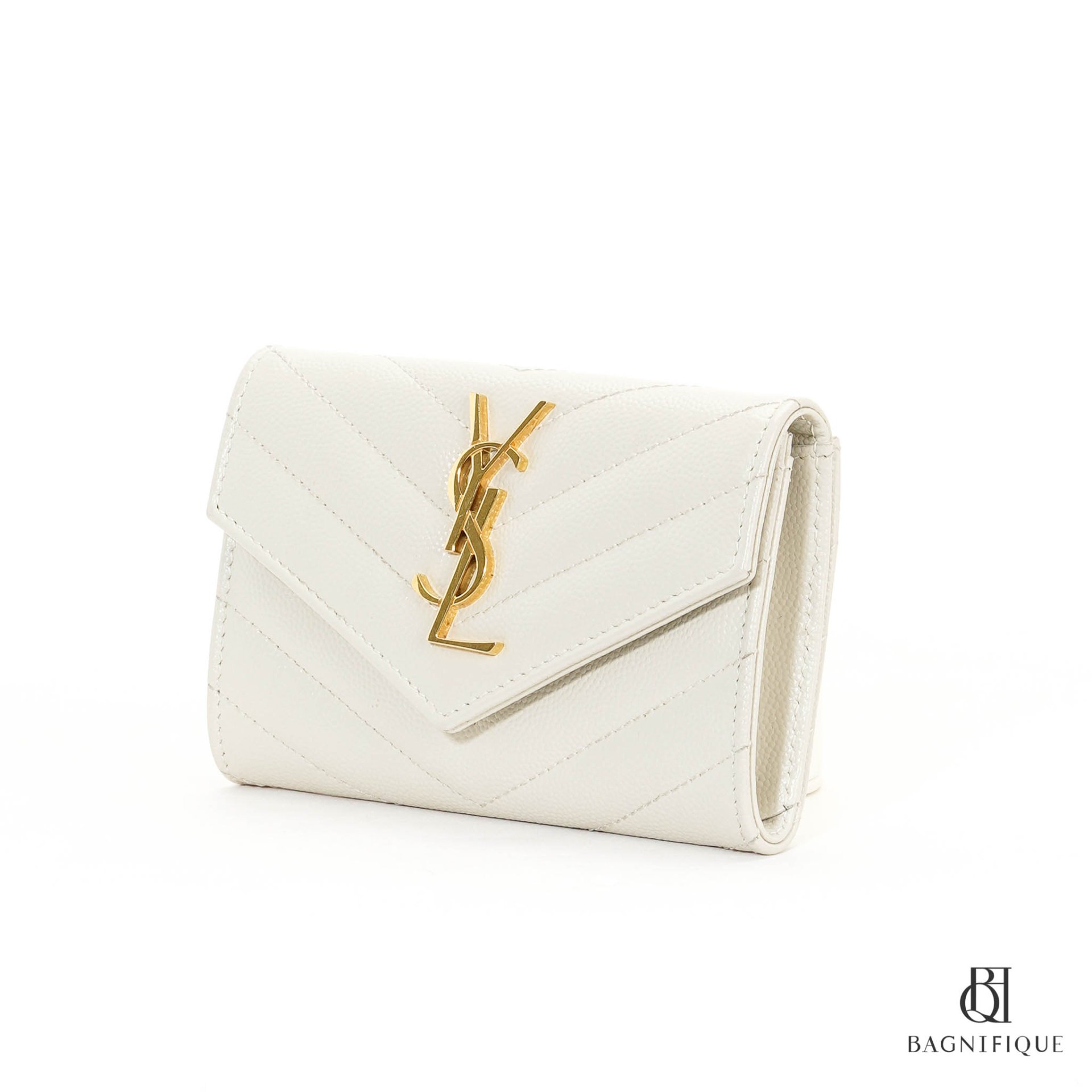 Ysl clearance wallet white