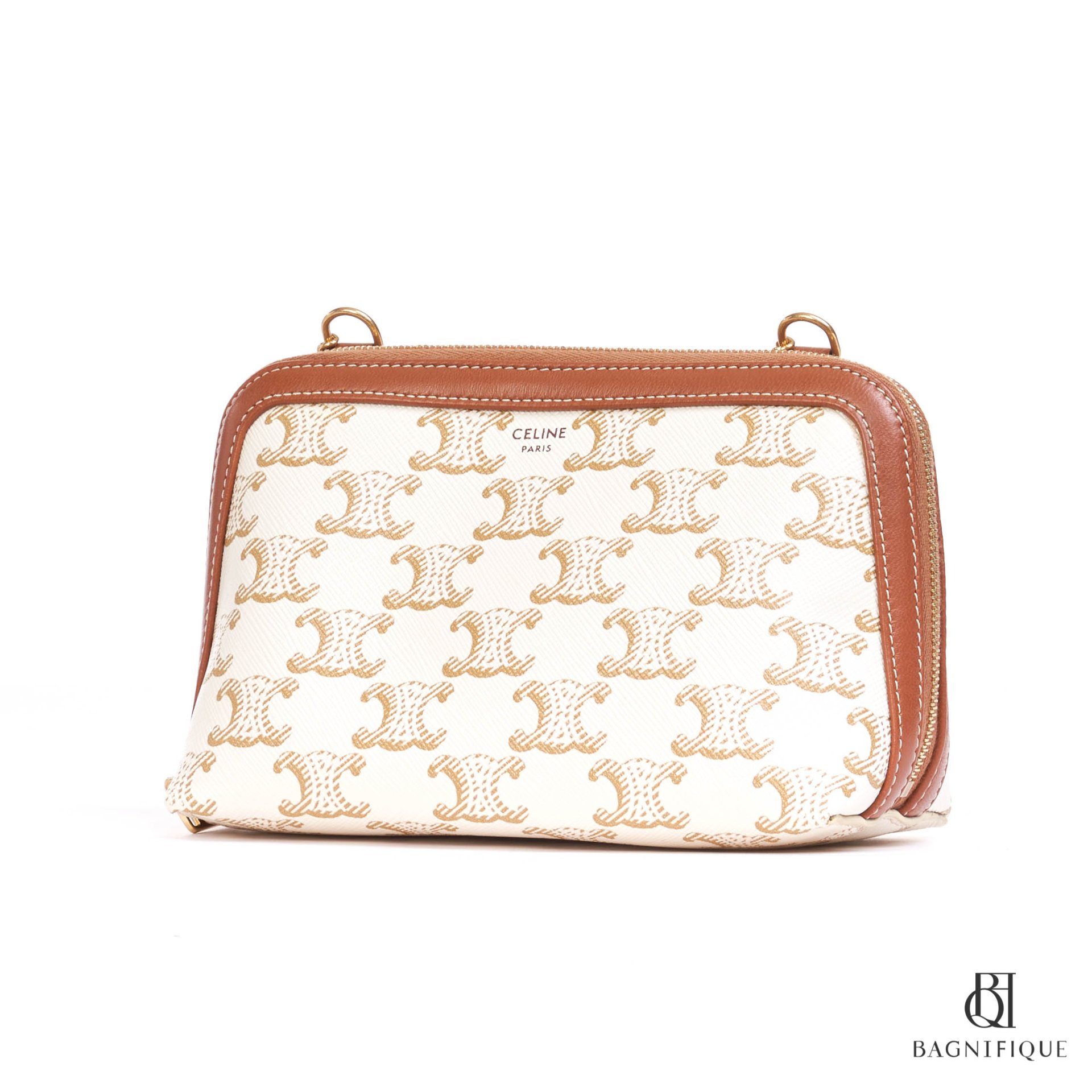 Celine hot sale white clutch