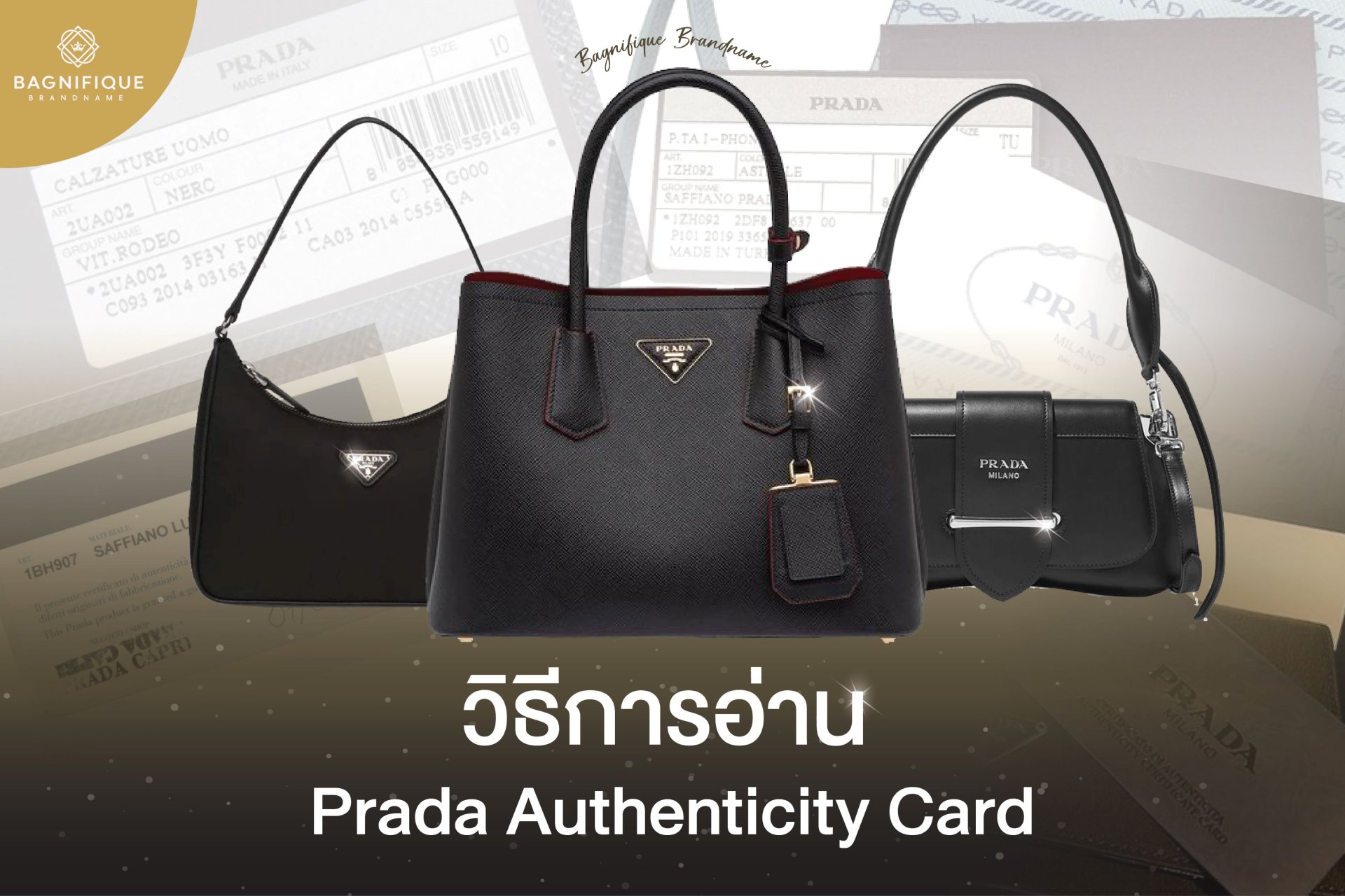วิธีการอ่าน Prada Authenticity Card