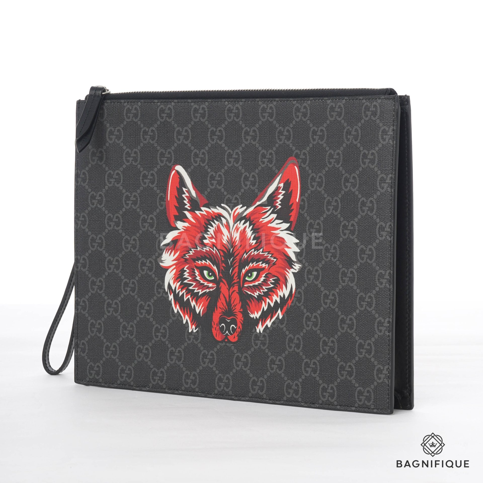 Gucci wolf clutch sale