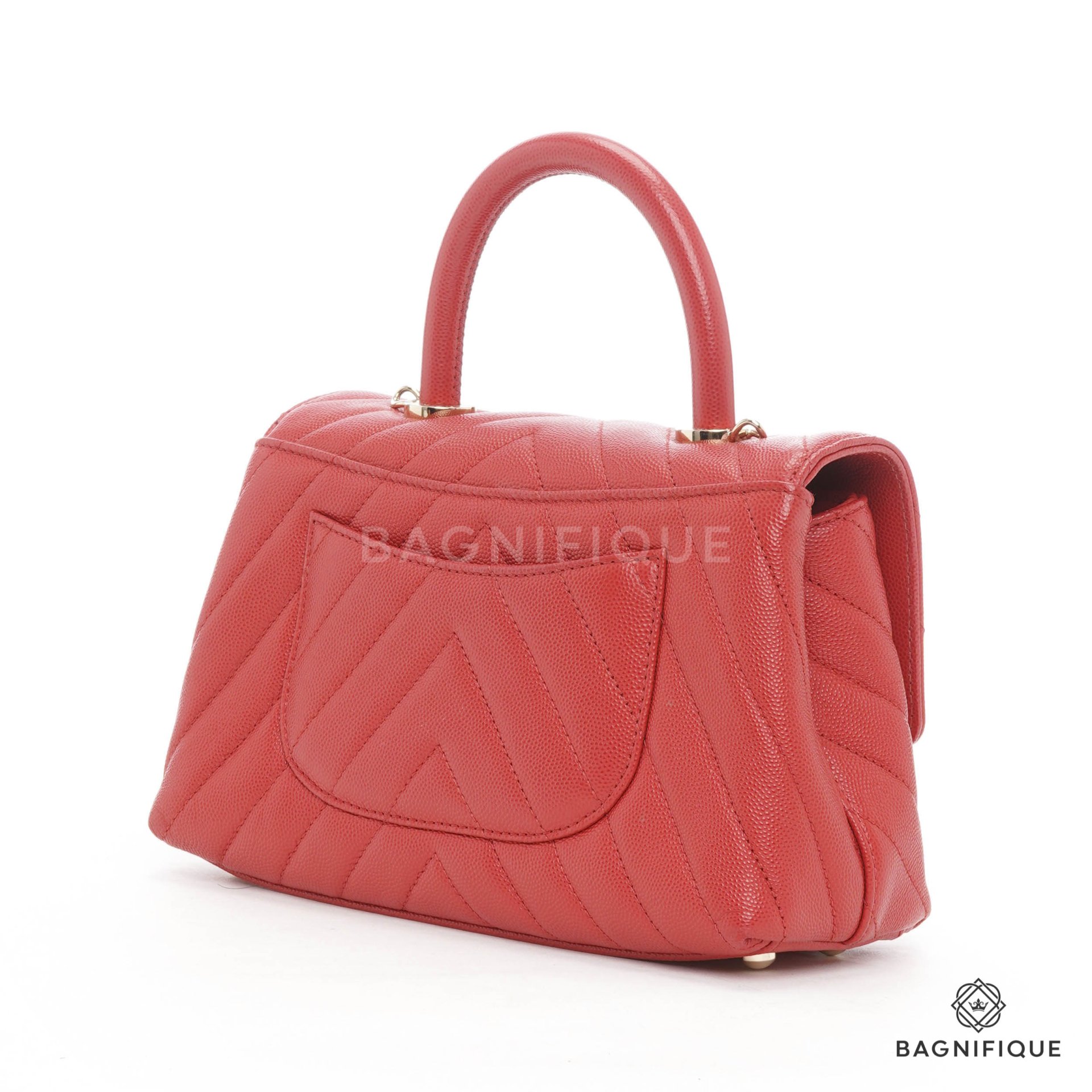 Chanel coco chevron 9.5 sales