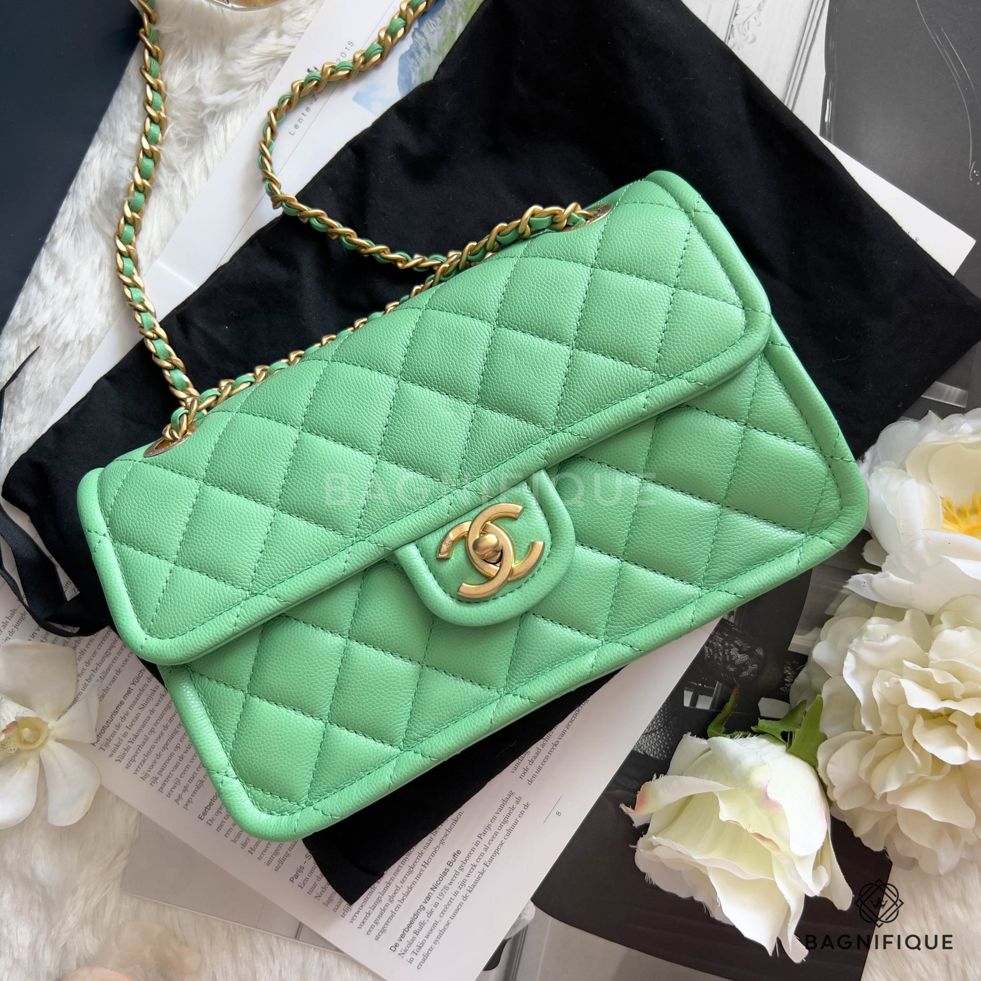 Chanel classic 2025 green