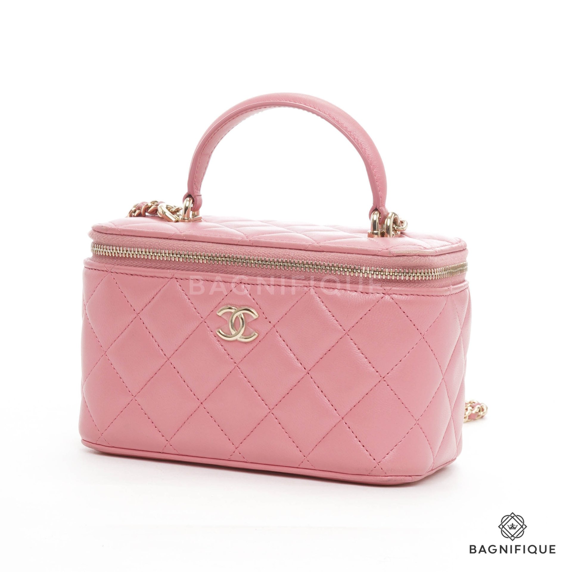 Chanel vanity hotsell pink