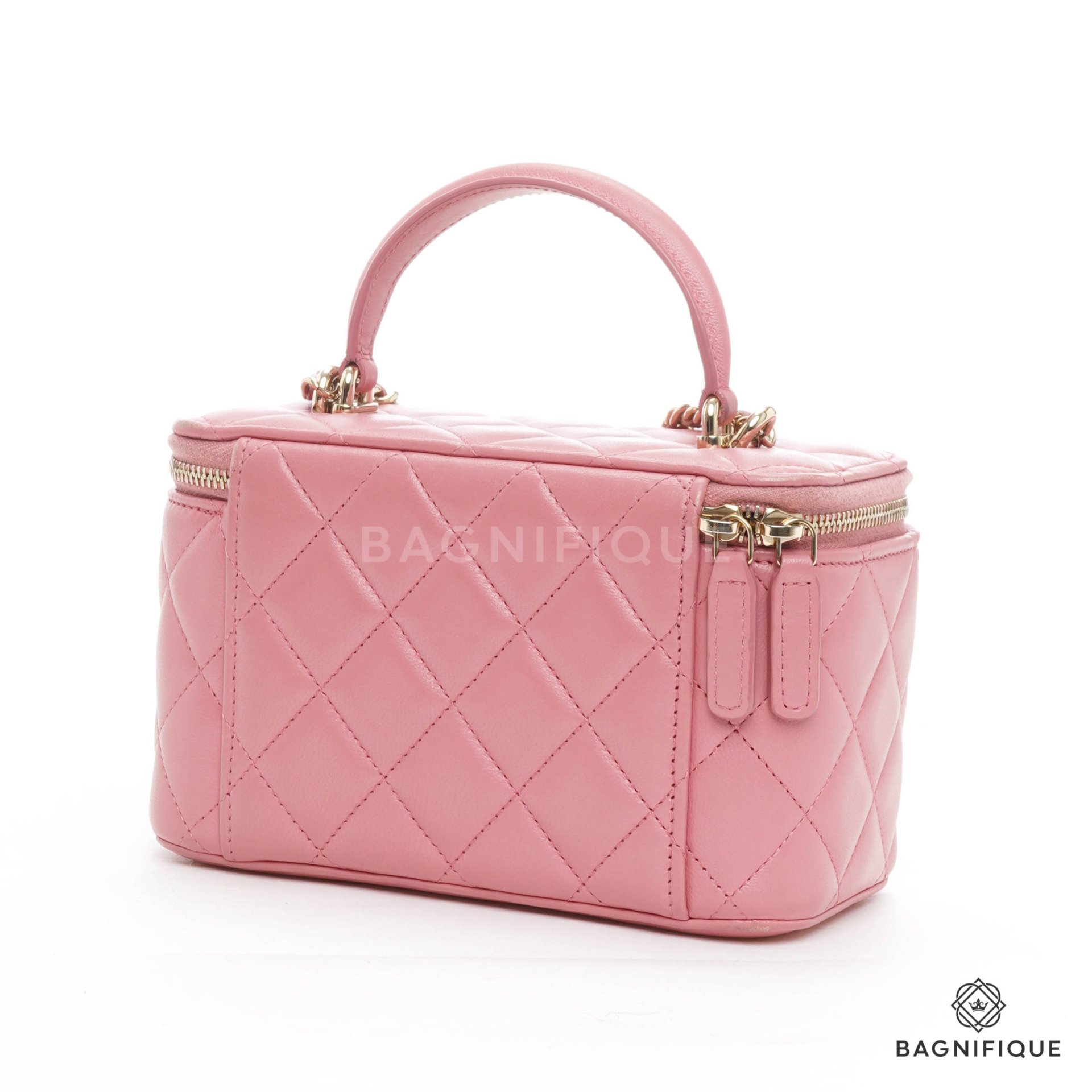 CHANEL VANITY 6.5 PINK LAMB GHW bagnifiquethailand
