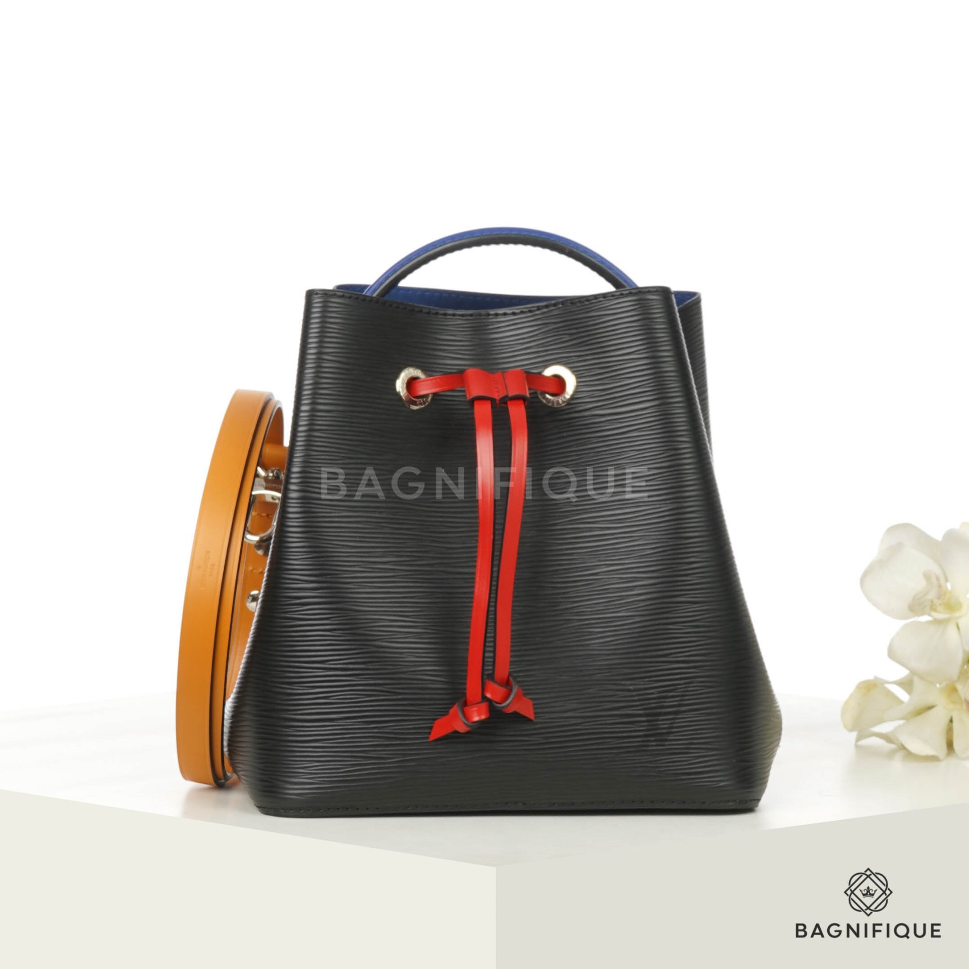 LOUIS VUITTON NEONOE BB BLACK RED EPI SHW bagnifiquethailand