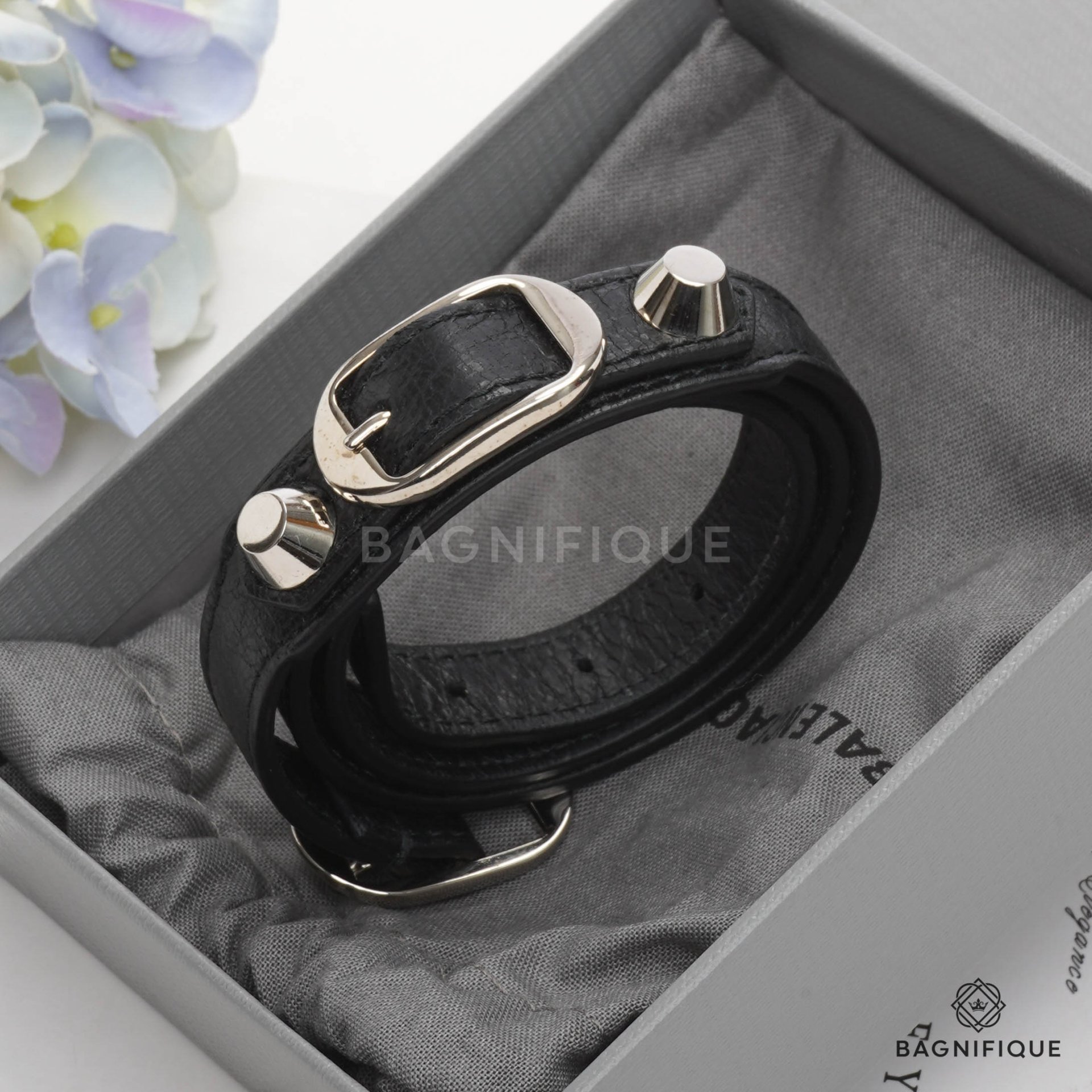 B Chain Thin Bracelet in Silver | Balenciaga US