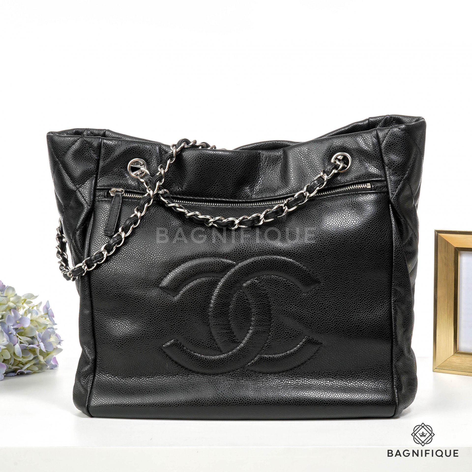 Chanel Timeless Pocket Tote Soft Caviar North South