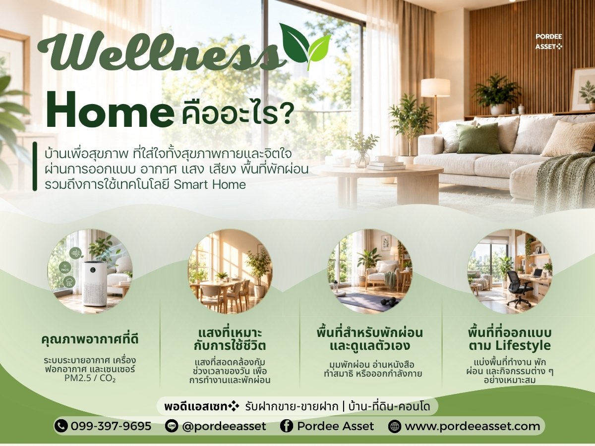 Wellness Home เทรนด์บ้านเพื่อสุขภาพ ตอบโจทย์การใช้ชีวิตยุคใหม่