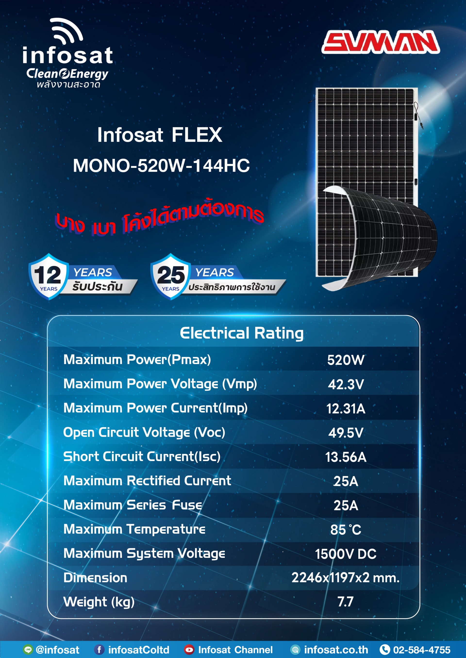 Infosst Infosat Flex 520W by SunMan - infosat