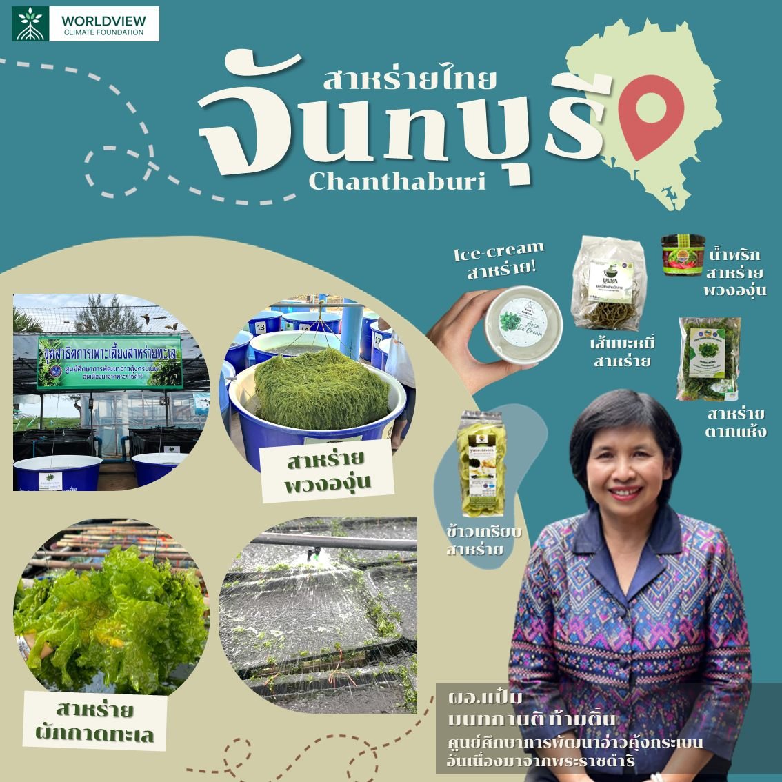 จันทบุรี อีก 1 พื้นที่ผลิตสาหร่ายทะเล