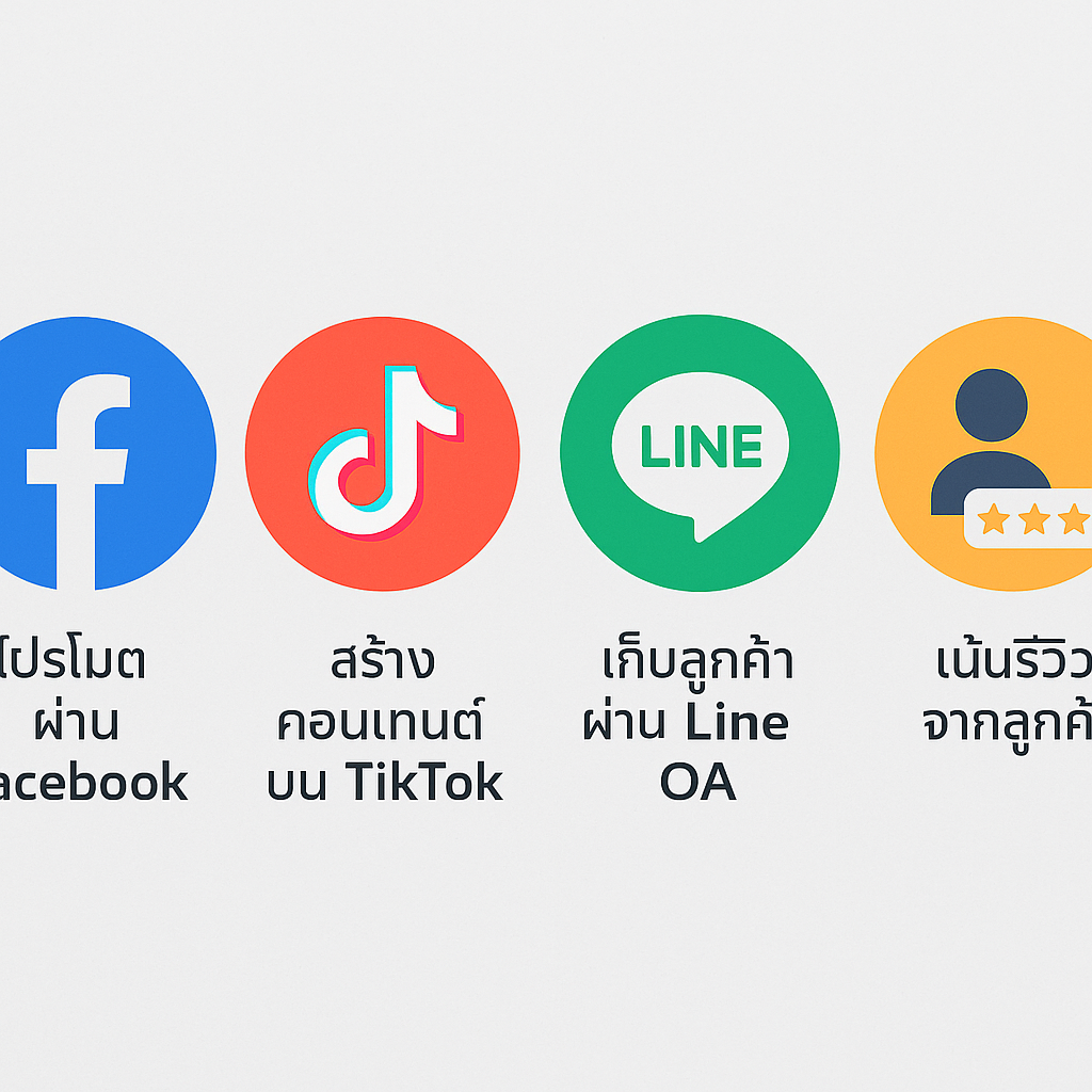 ไอเดียโพสต์ตัวอย่าง 5 แบบสำหรับ Facebook/TikTok