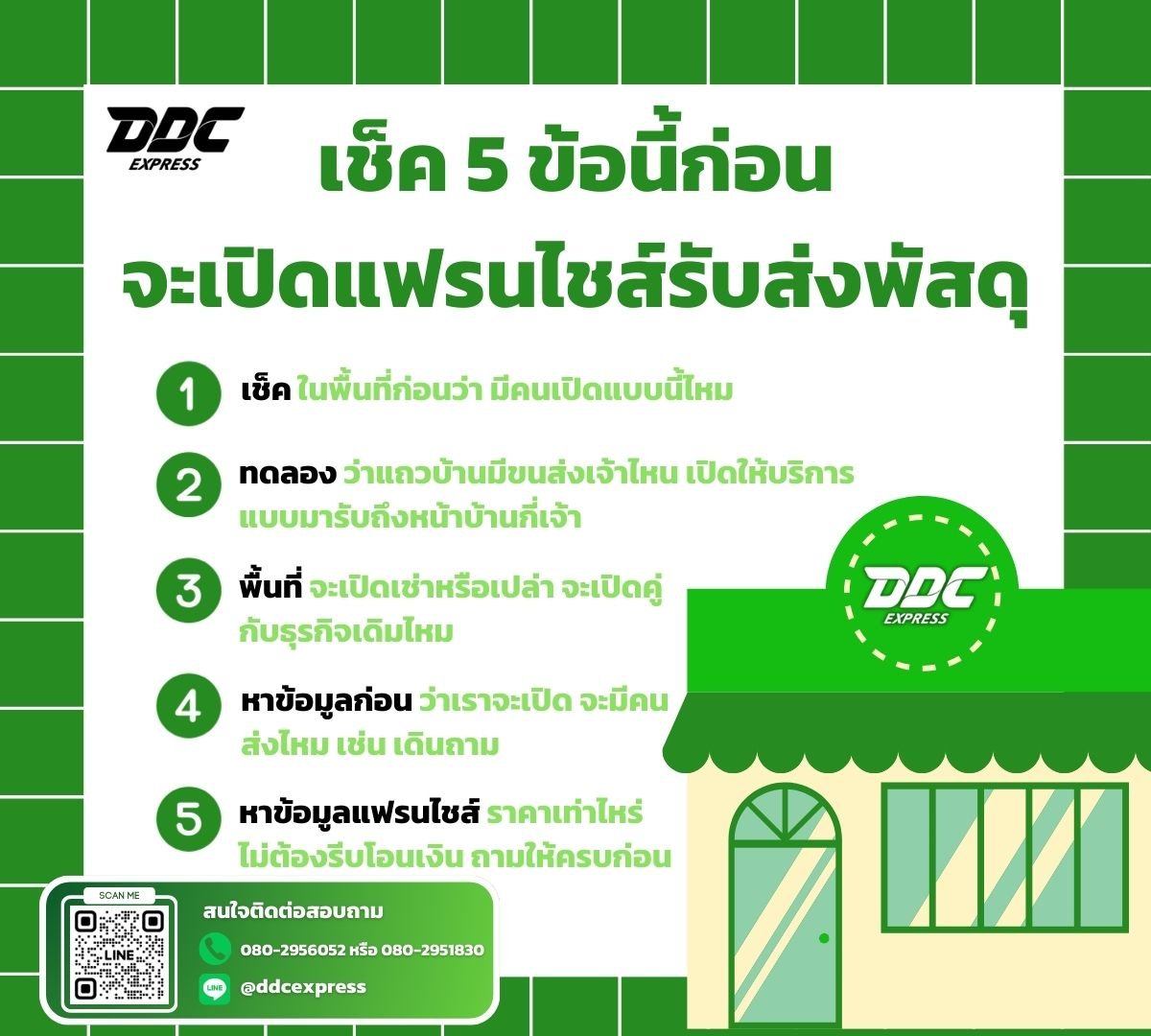 จะเปิดแฟรนไชส์รับส่งพัสดุ เช็ค 5 ข้อนี้ก่อน จะเปิดแฟรนไชส์รับส่งพัสดุ เช็ค 5 ข้อนี้ก่อน