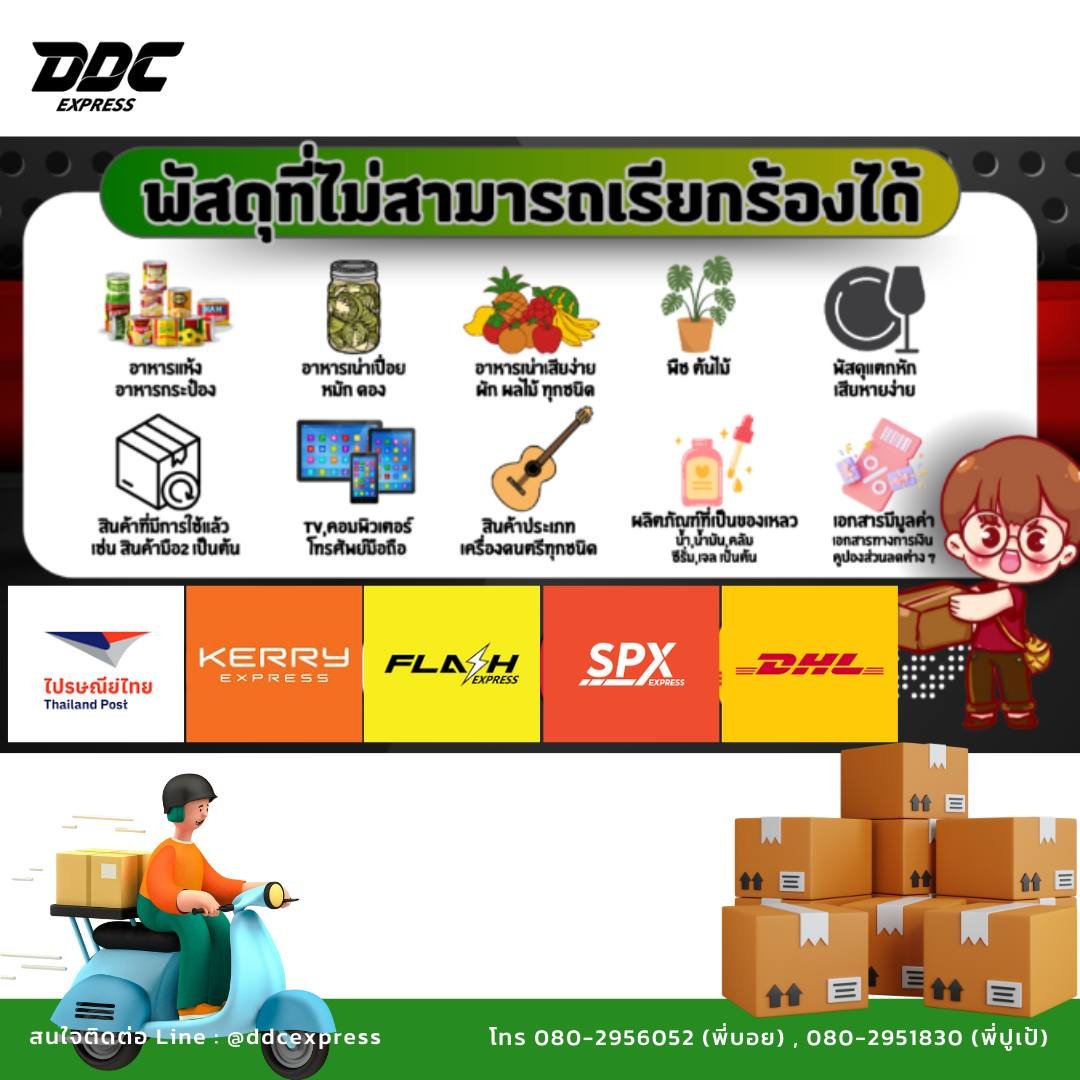 ส่งพัสดุแล้วเสียหาย อะไรบ้างที่ไม่สามารถเรียกร้องได้ 