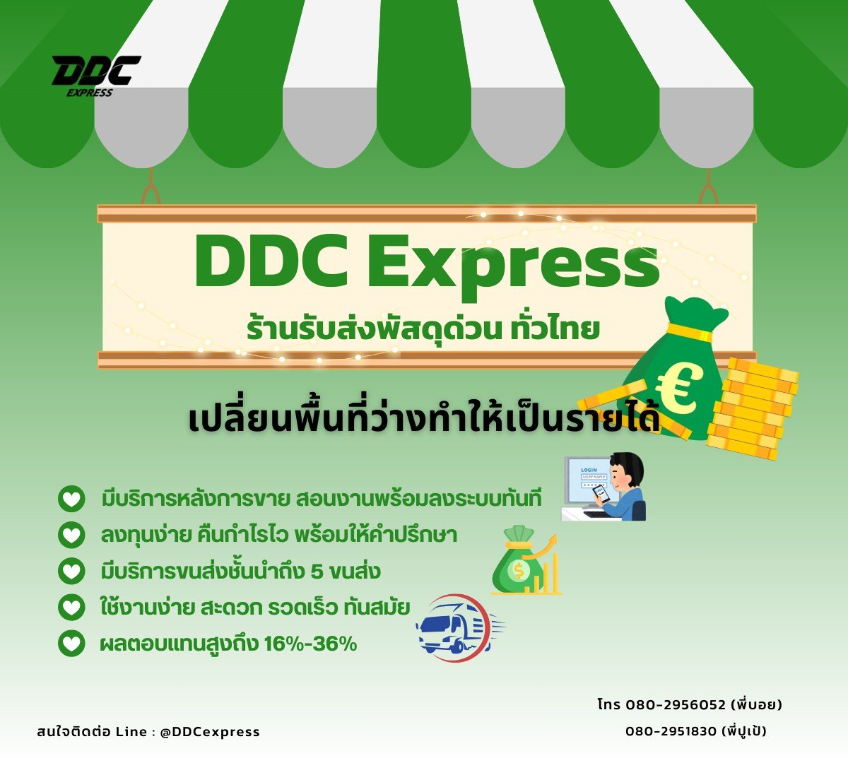 เปลี่ยนพื้นที่ว่าง ทำให้เป็นรายได้  เปลี่ยนพื้นที่ว่าง ทำให้เป็นรายได้