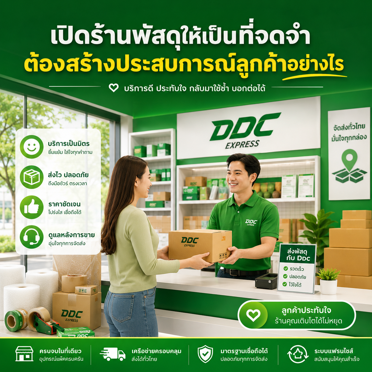 เปิดร้านพัสดุให้เป็นที่จดจำ ต้องสร้างประสบการณ์ลูกค้าอย่างไร
