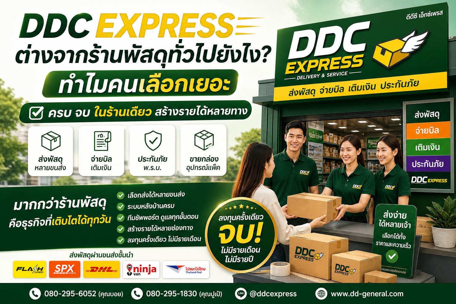 DDC Express ต่างจากร้านพัสดุทั่วไปยังไง? ทำไมคนเลือกใช้เยอะ