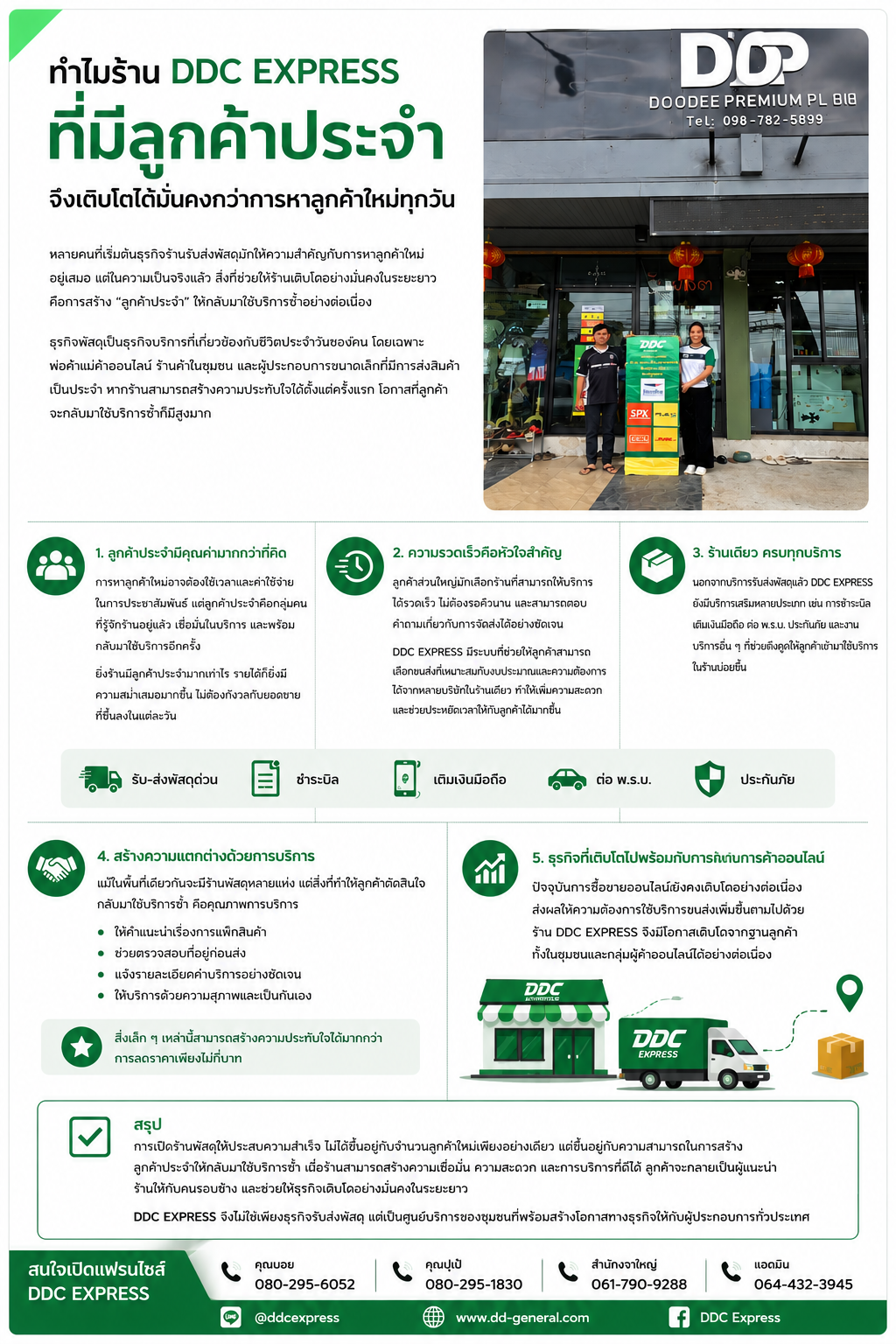 ทำไมร้าน DDC EXPRESS ที่มีลูกค้าประจำ จึงเติบโตได้มั่นคงกว่า