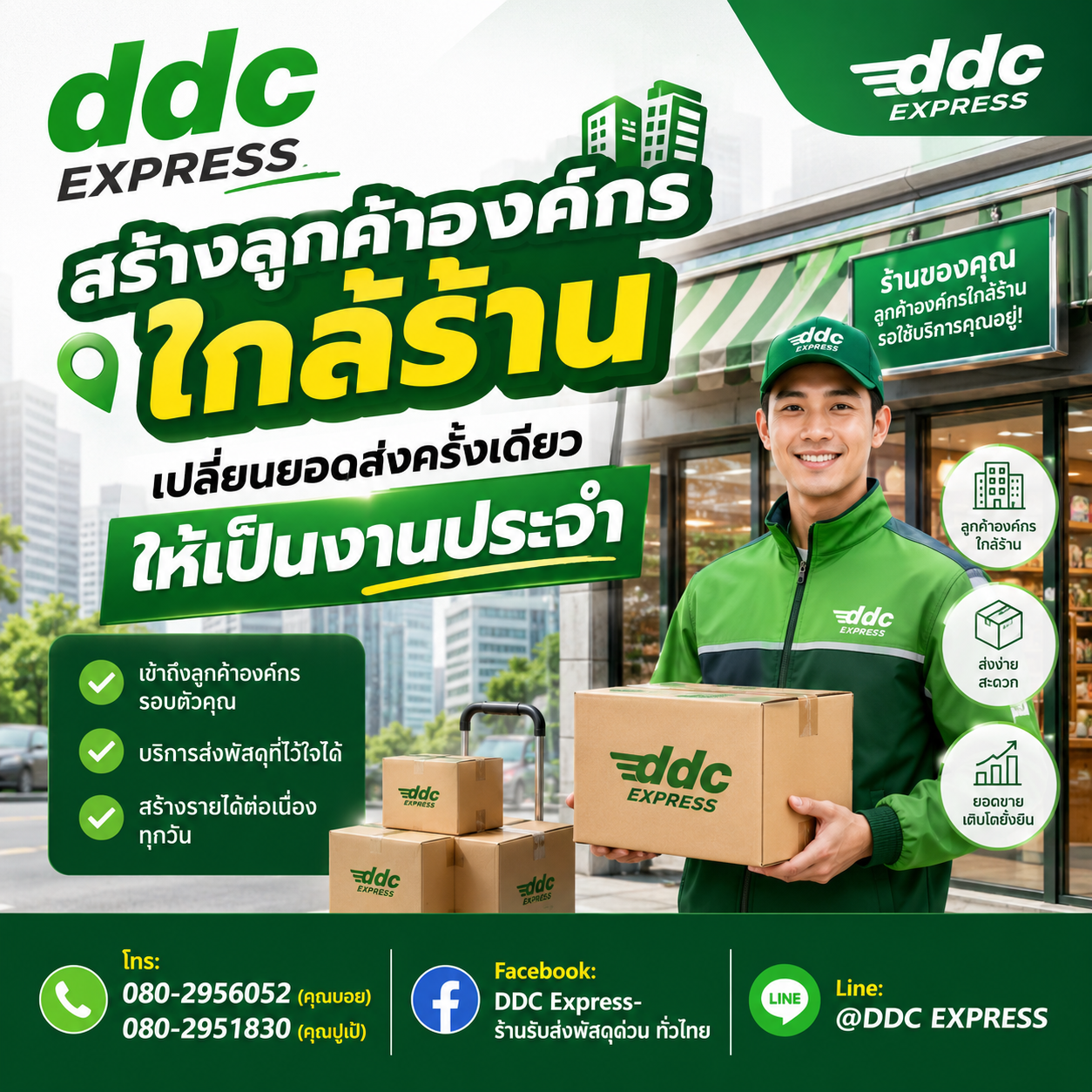 สร้างลูกค้าองค์กรใกล้ร้าน เปลี่ยนยอดส่งครั้งเดียวให้เป็นงานประจำ