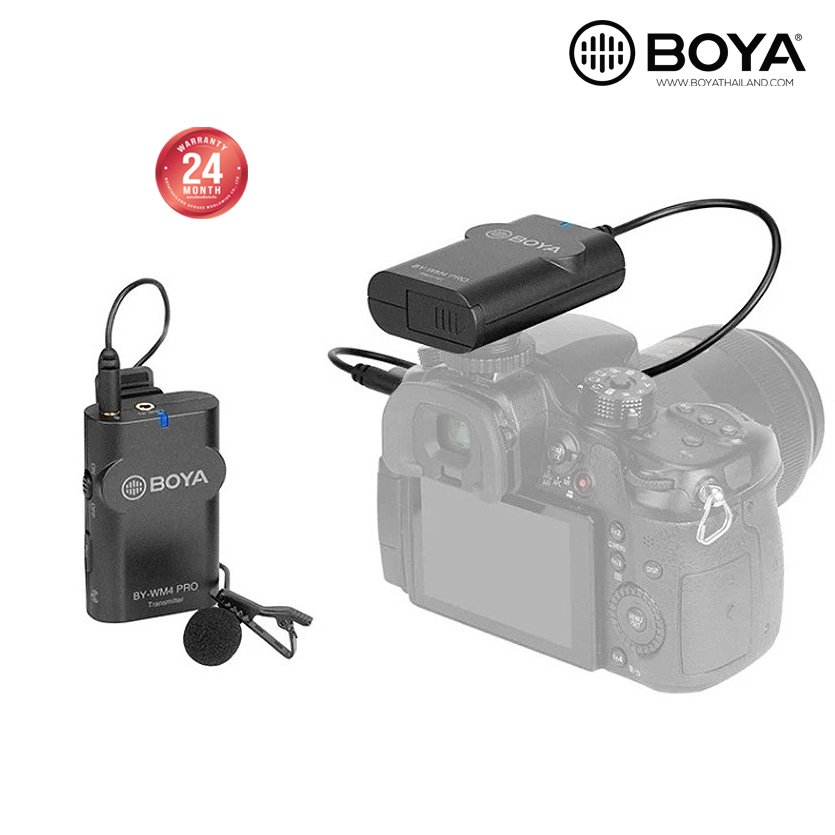 Système de microphone lavalier BOYA WM4 PRO Système de Microphone Sans Système de microphone lavalier BOYA WM4 PRO Système de Microphone Sans