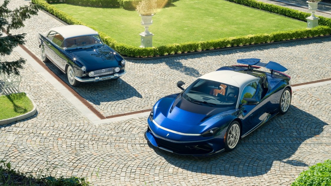 Pininfarina Battista Cinquantacinque ทำพิเศษ แรงบันดาลใจจาก Lancia Florida ปี 1955 Pininfarina Battista Cinquantacinque ทำพิเศษ แรงบันดาลใจจาก Lancia Florida ปี 1955