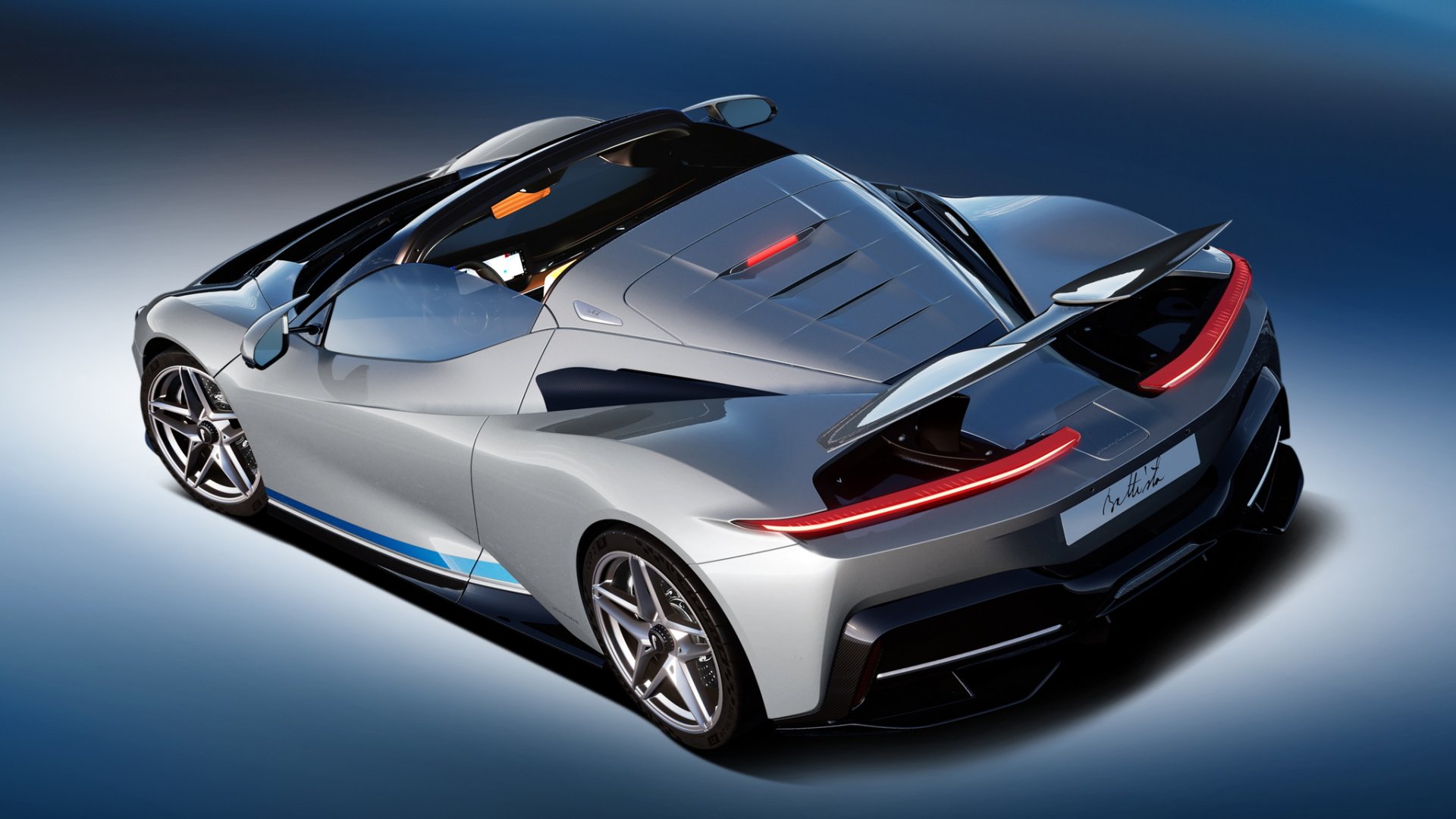 Pininfarina Battista Targamerica สร้างพิเศษหนึ่งเดียว ในรูปแบบเปิดประทุน Pininfarina Battista Targamerica สร้างพิเศษหนึ่งเดียว ในรูปแบบเปิดประทุน