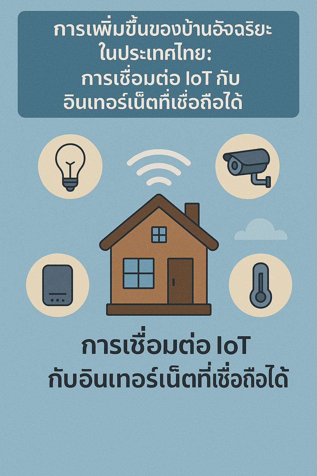  การเชื่อมต่อ IoT กับอินเทอร์เน็ตที่เชื่อถือได้