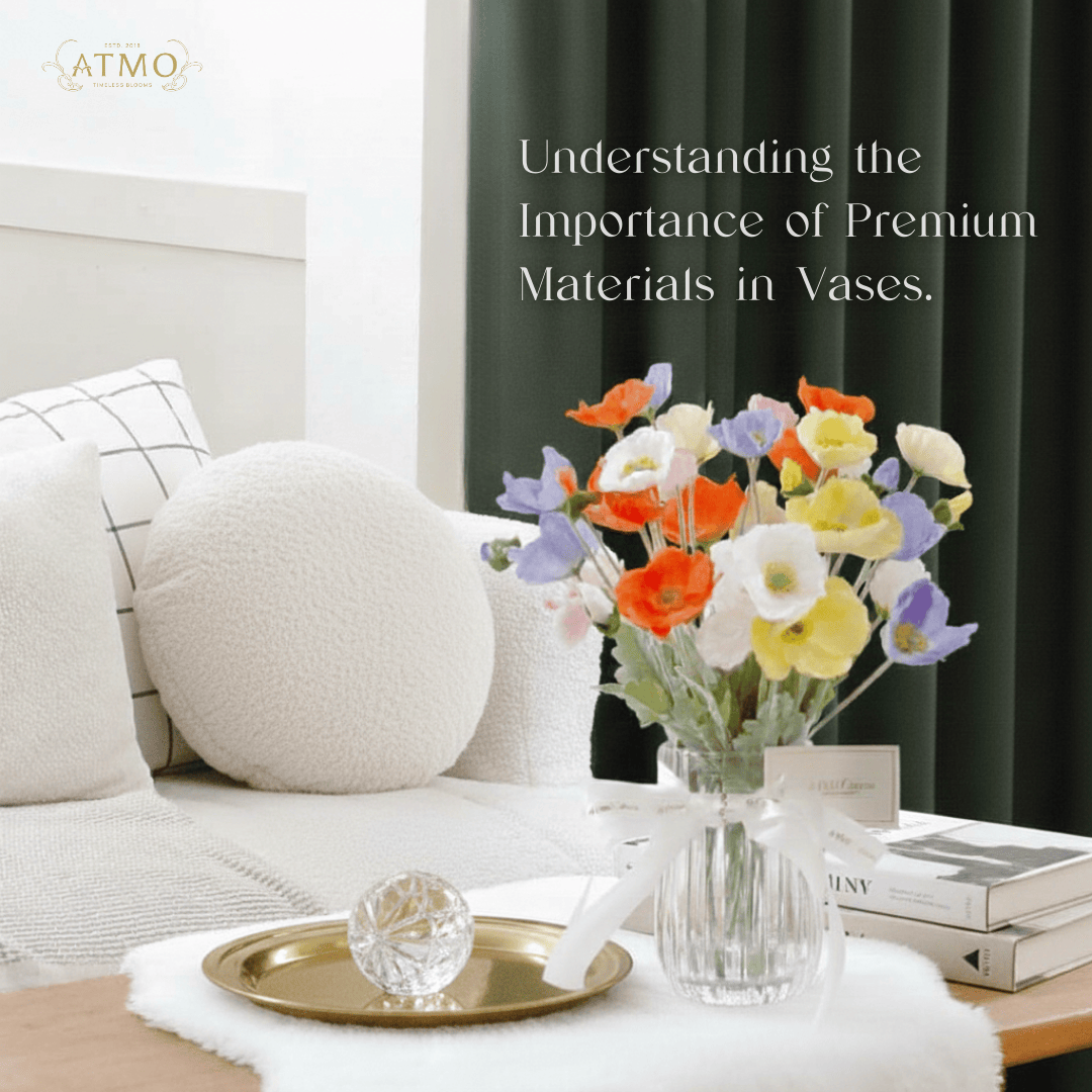 Did you know? เกร็ดความรู้เรื่องวัสดุของแจกันดอกไม้ประดิษฐ์