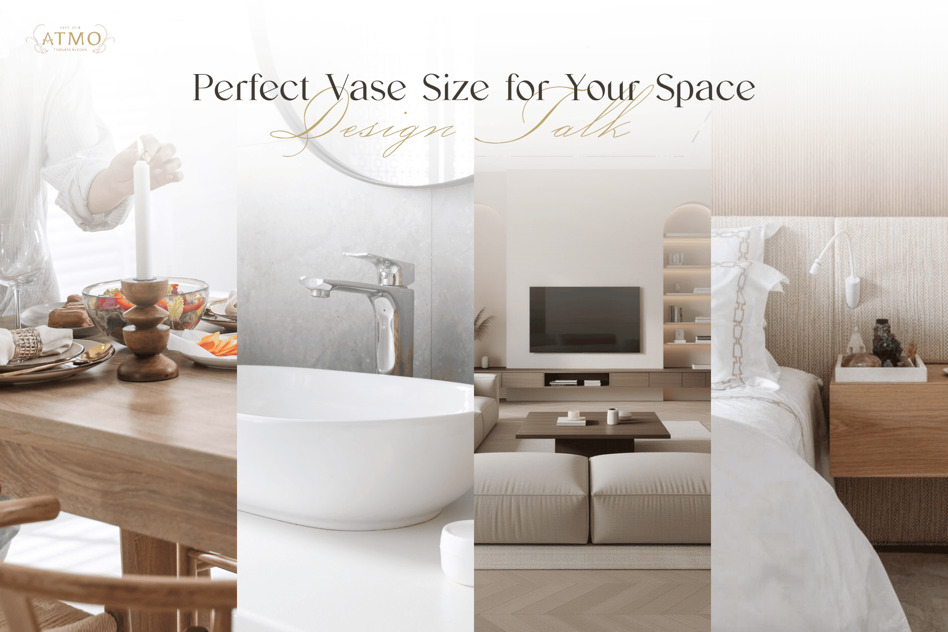 รู้ก่อนซื้อ! ไซส์แจกันดอกไม้ที่ใช่ พลิกโฉมทุกมุมบ้าน